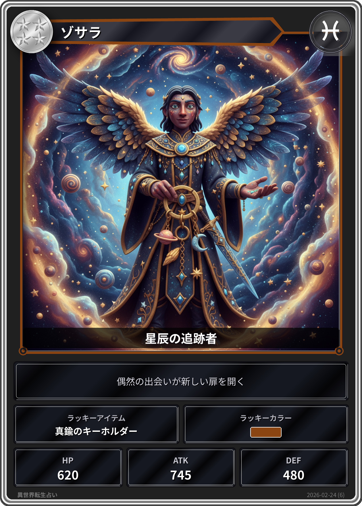 魚座の運勢カード