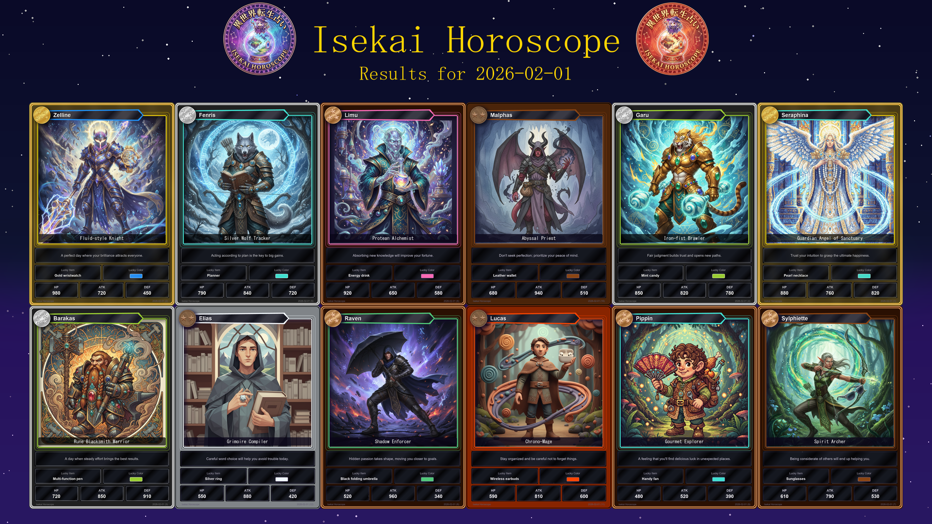 Fortune cards for 2026-02-01