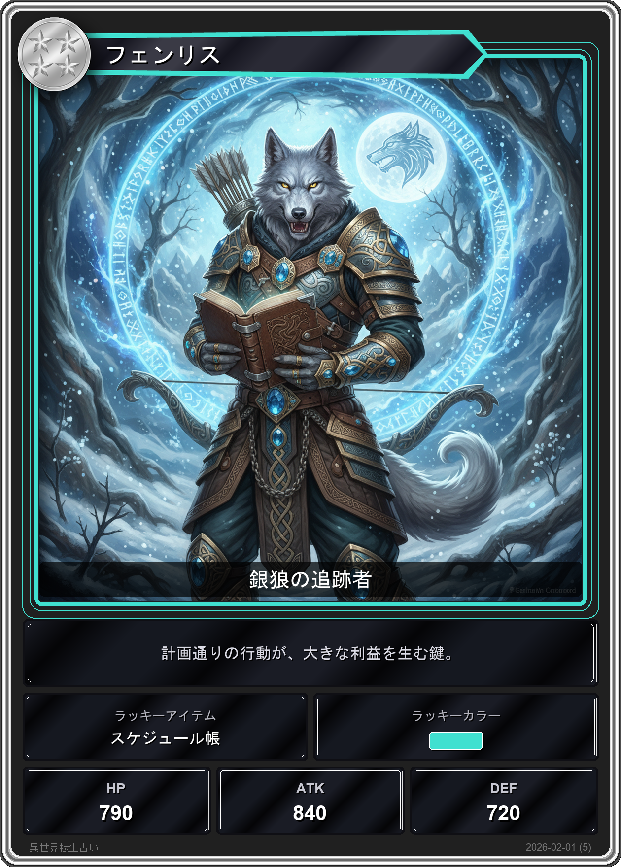 山羊座の運勢カード