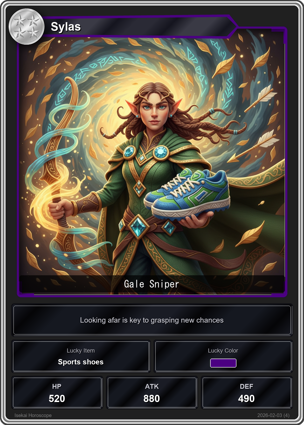 Sagittarius fortune card