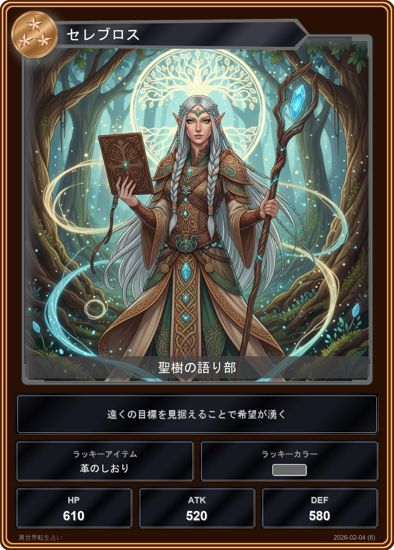 射手座の運勢カード