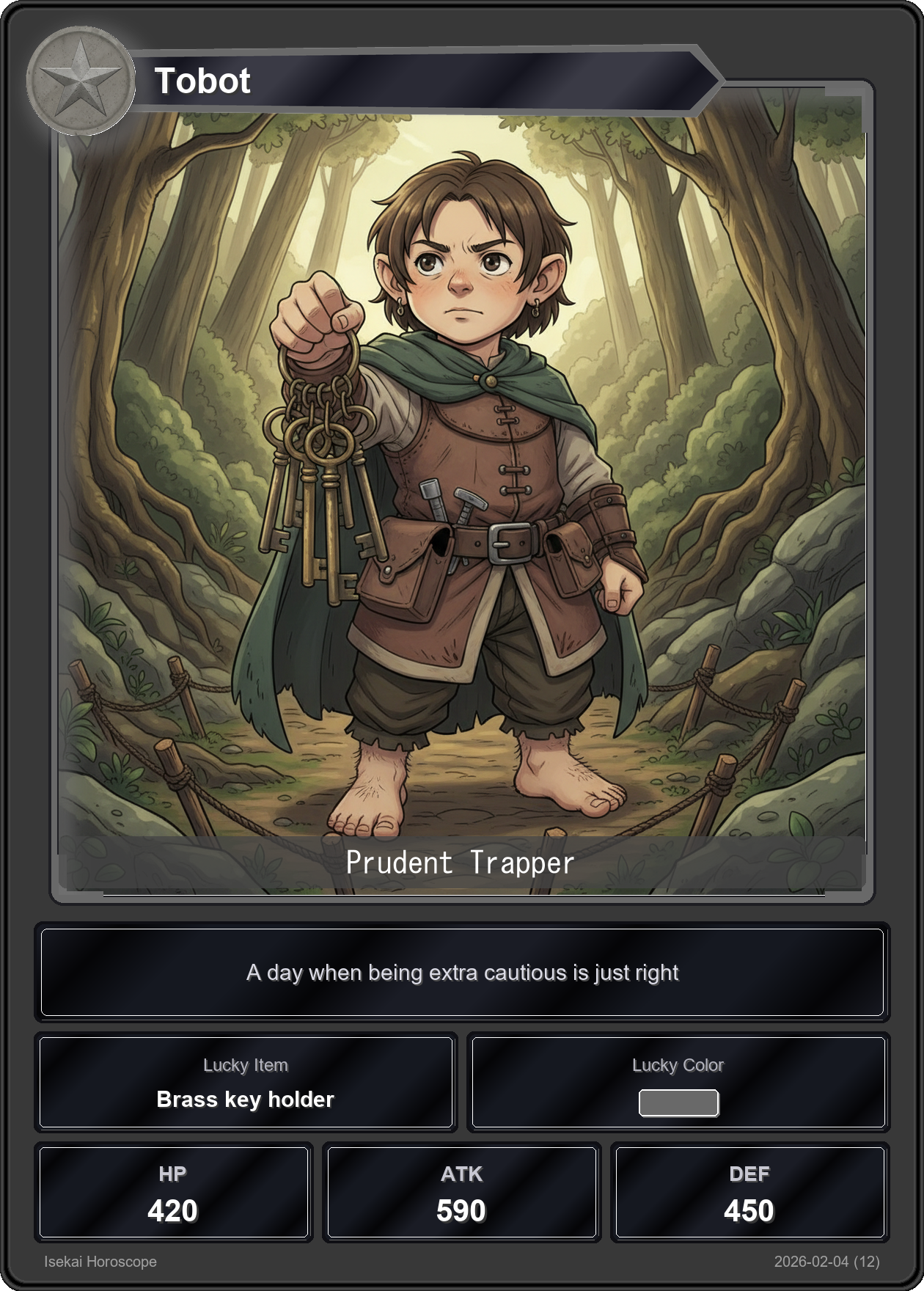 Capricorn fortune card