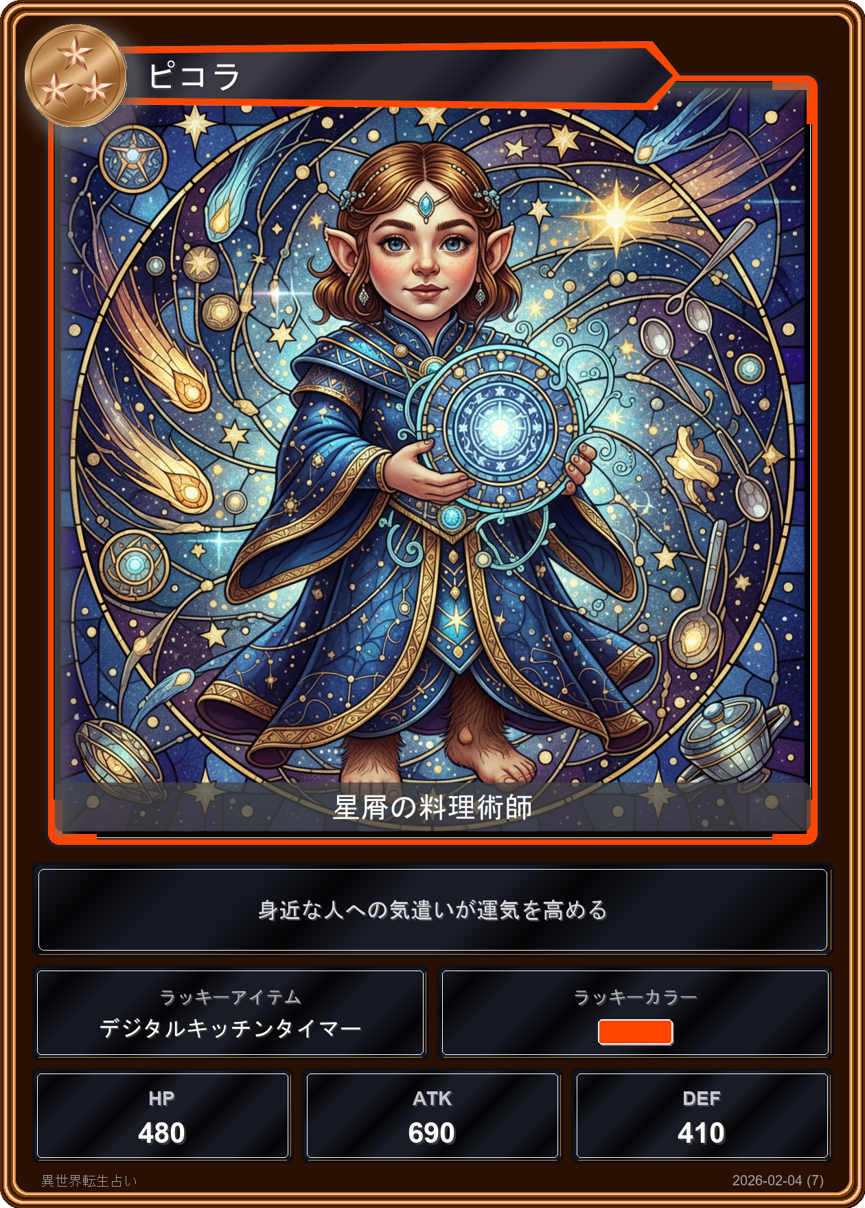 蟹座の運勢カード