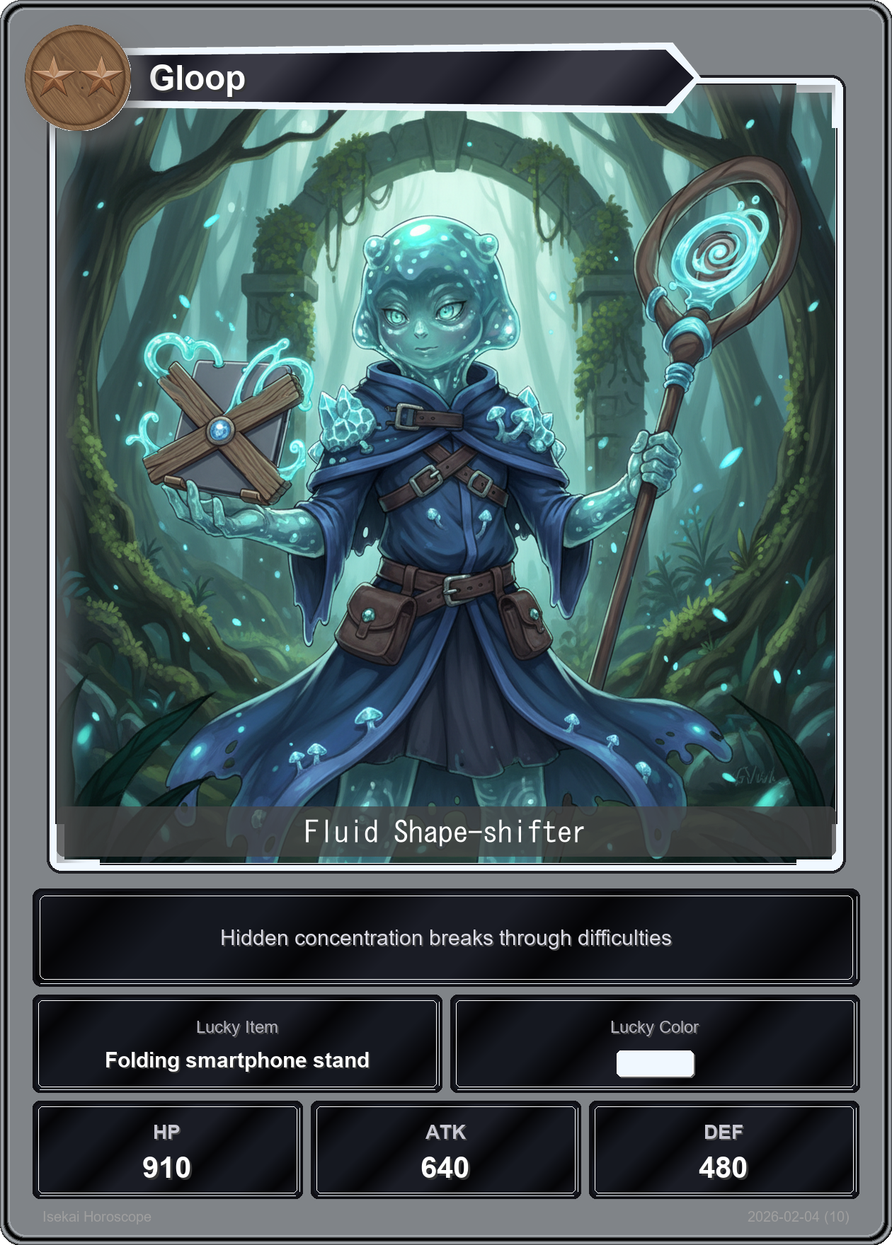 Scorpio fortune card