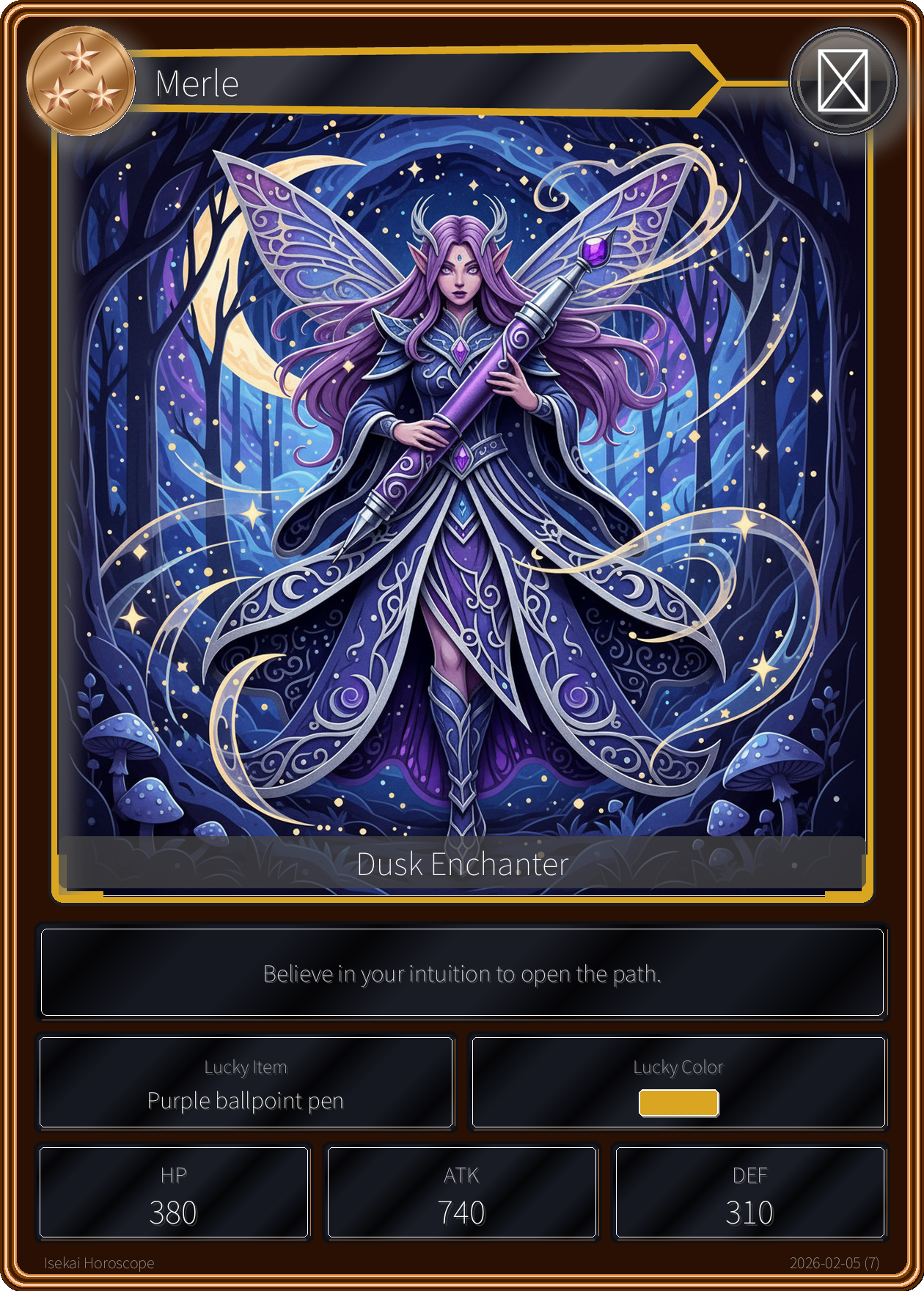 Scorpio fortune card