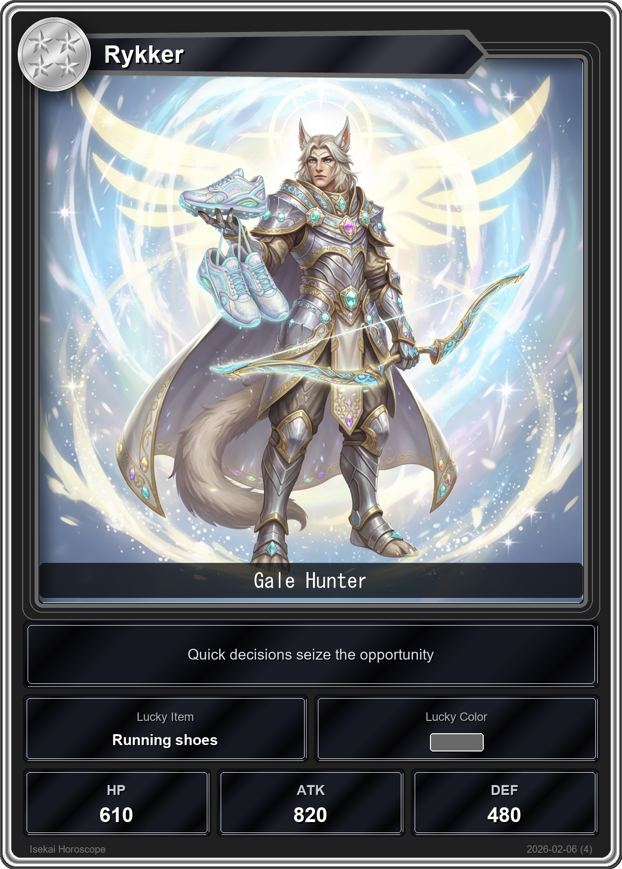 Capricorn fortune card