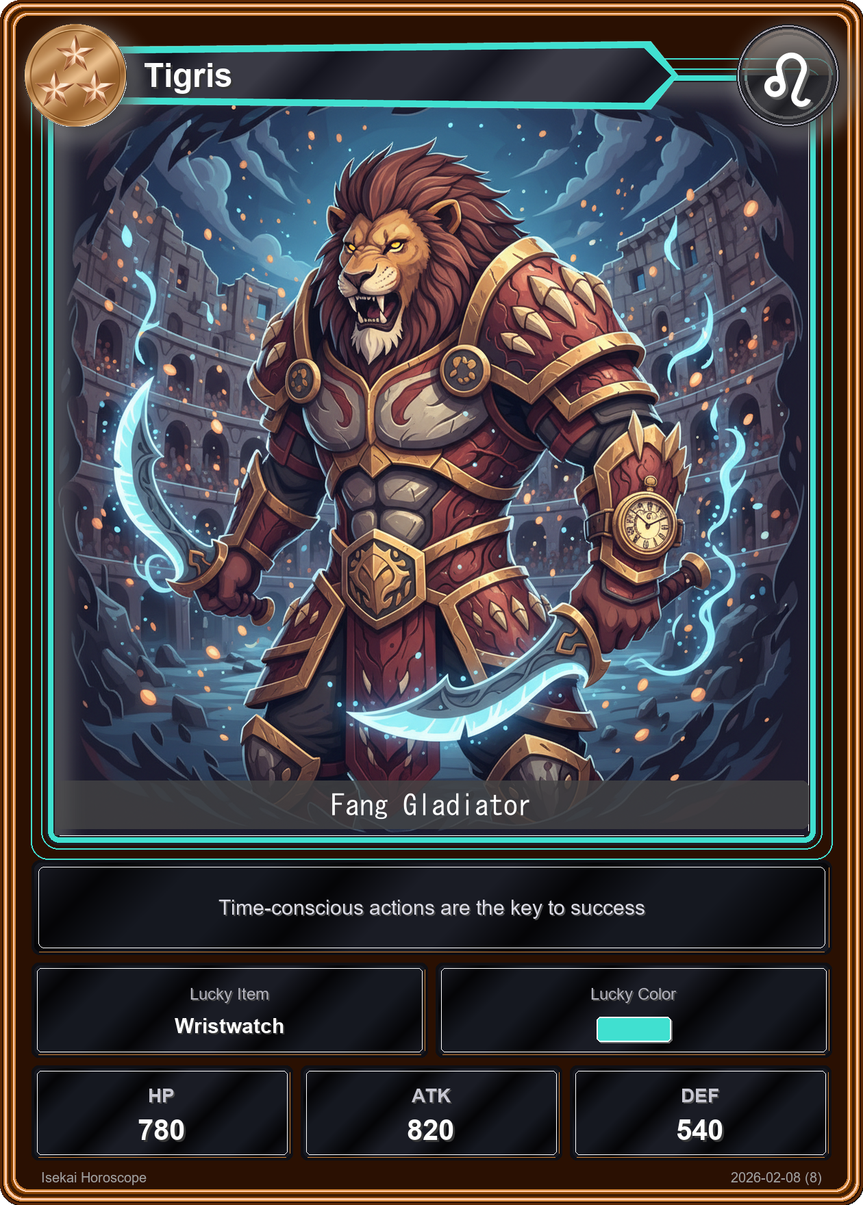 Leo fortune card