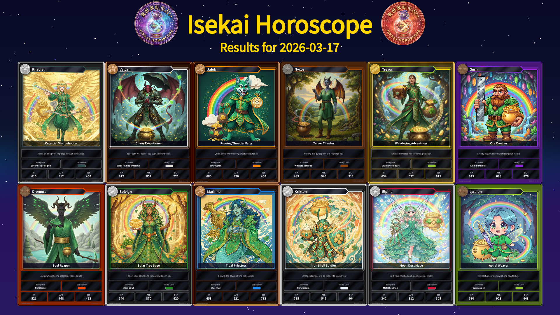 Fortune cards for 2026-03-17