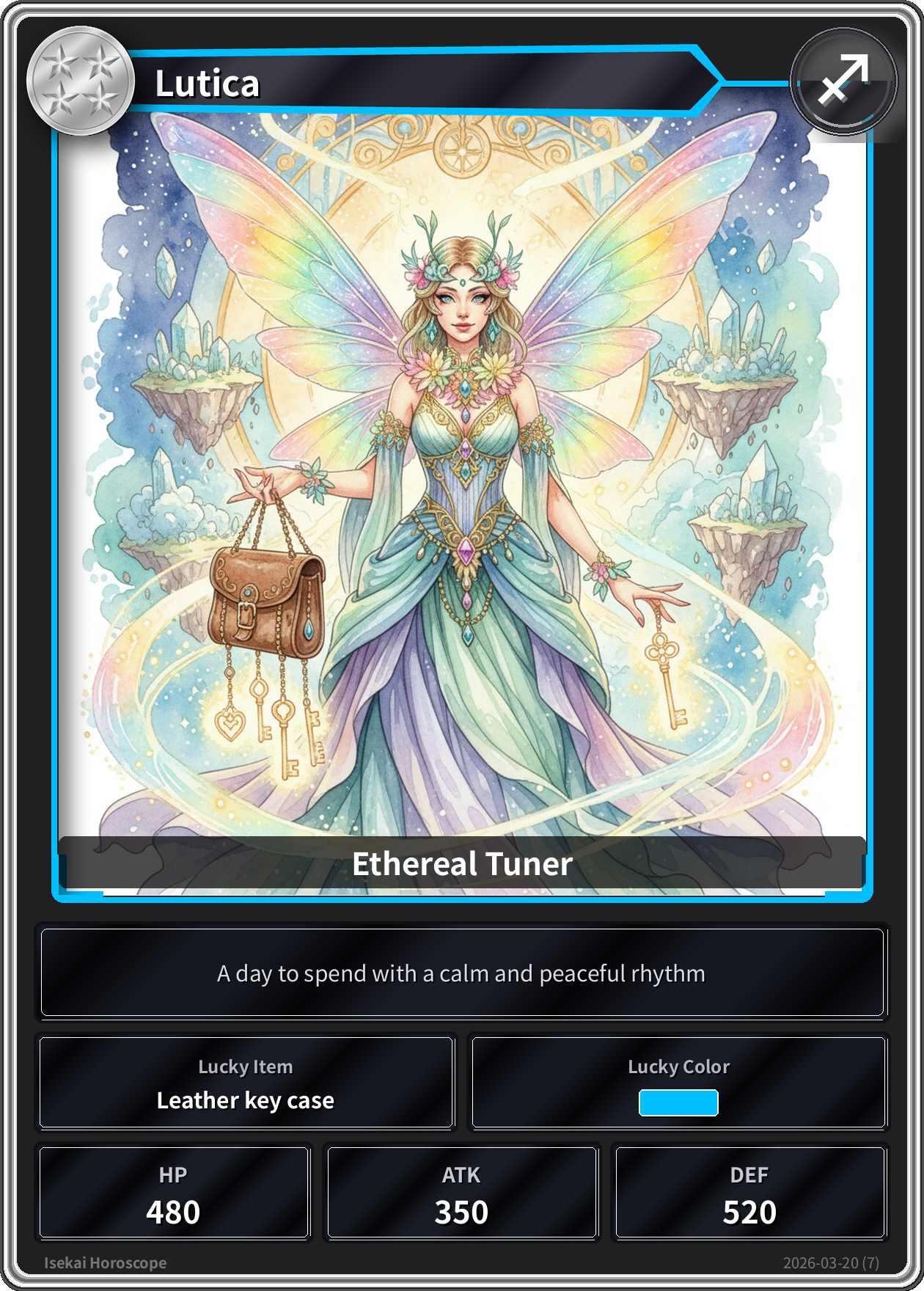 Sagittarius fortune card